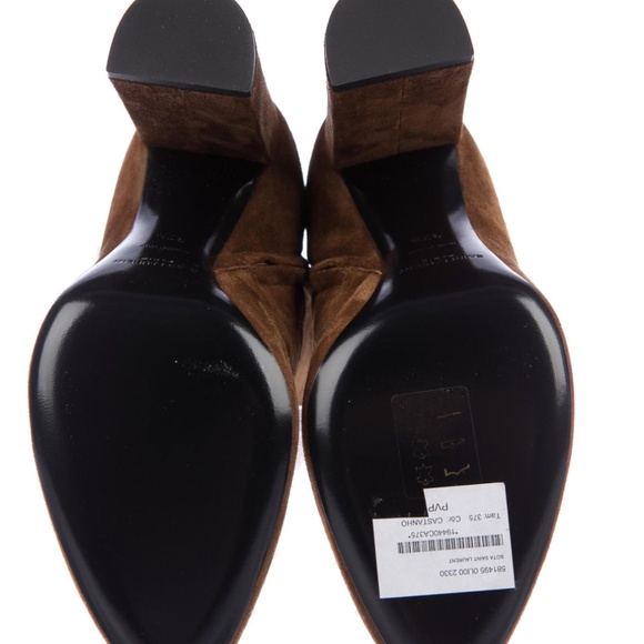 SAINT LAURENT Lou 105 Suede Boots - Picture 2 of 6